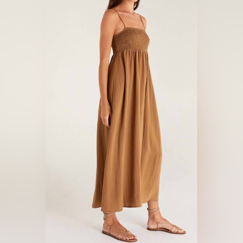 Old Navy Tan Maxi Sun Dress in size medium